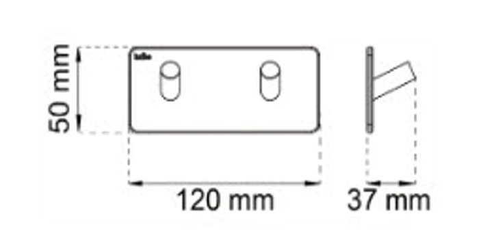 Dubbelkrok Edge Rostfri 39 mm Habo